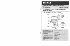 Manual Tiger JAZ-A18U Rice Cooker