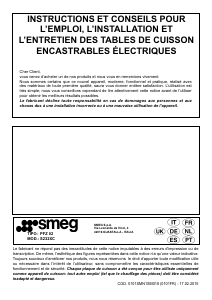 Mode d’emploi Smeg S232XC Table de cuisson