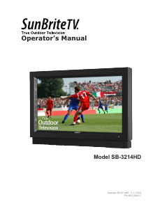 Handleiding SunBriteTV SB-3214HD LED televisie