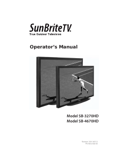 Manual SunBriteTV SB-4670HD LED Television