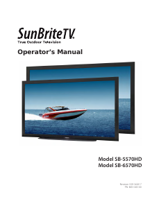 Manual SunBriteTV SB-5570HD LED Television