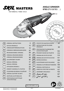 كتيب زاوية طاحونة 9783 MA Skil