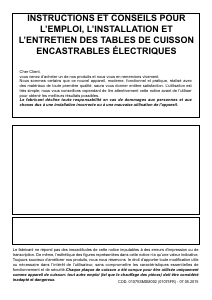 Mode d’emploi Smeg SE435EB Table de cuisson