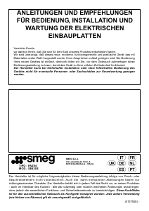 Bedienungsanleitung Smeg SE435S Kochfeld