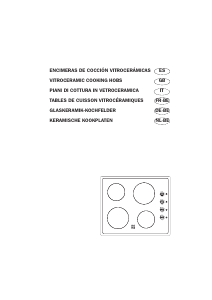 Manual Smeg SE640CM Hob