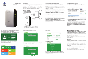 Bruksanvisning SafeHome 278060 Range extender