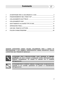 Manuale Smeg SE809AA Piano cottura