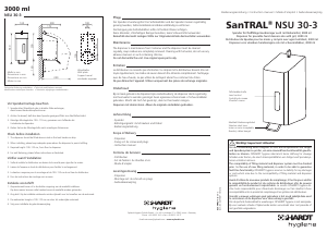 Mode d’emploi Ophardt SanTRAL NSU 30-3 Distributeur de savon