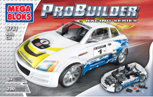 Manual Mega Bloks set 9737 Probuilder Rally car
