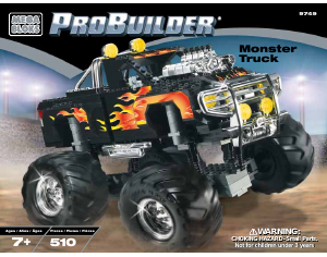 Manual Mega Bloks set 9749 Probuilder Monster truck