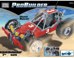 Mode d’emploi Mega Bloks set 9763 Probuilder Dune racer