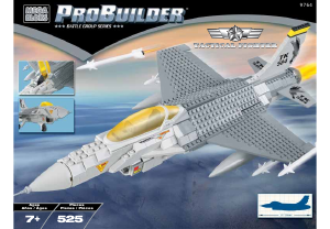 Manual Mega Bloks set 9764 Probuilder Tactical fighter