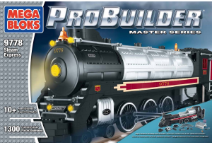 Mode d’emploi Mega Bloks set 9778 Probuilder Train à vapeur