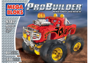 Bruksanvisning Mega Bloks set 9787 Probuilder Monster truck