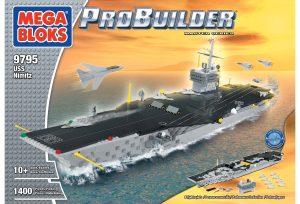 Brugsanvisning Mega Bloks set 9795 Probuilder USS Nimitz