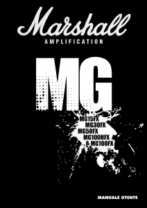 Manuale Marshall MG100HFX Amplificatore