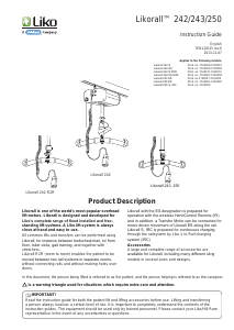 Manual Liko Likorall 242 ES R2R Patient Hoist