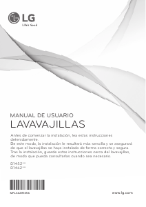 Manual de uso LG D1452WF Lavavajillas