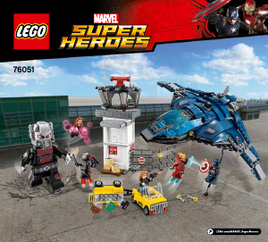 Bruksanvisning Lego set 76051 Super Heroes Flygplatsstrid