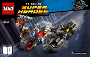 Bruksanvisning Lego set 76053 Super Heroes Motorsykkeljakt i Gotham City