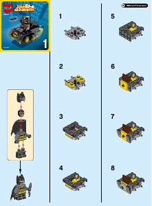 Manual Lego set 76061 Super Heroes Batman contra Catwoman