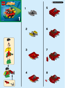 Manuál Lego set 76062 Super Heroes Mighty Micros: Robin vs. Bane