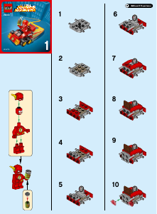 Mode d’emploi Lego set 76063 Super Heroes Mighty Micros The Flash contre Captain Cold