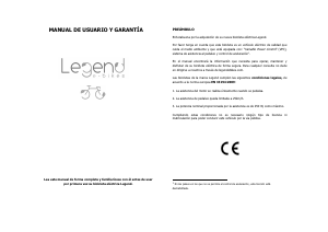 Manual de uso Legend Milano Bicicleta eléctrica
