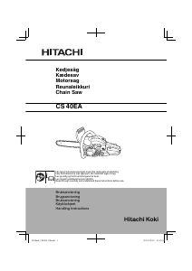 Käyttöohje Hitachi CS 40EA Ketjusaha