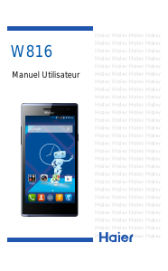 Mode d’emploi Haier W816 Téléphone portable