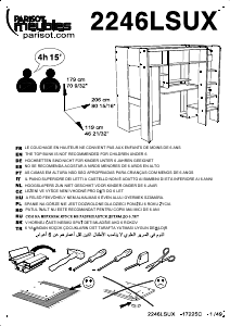 Manual de uso Parisot 2246LSUX Cama alta