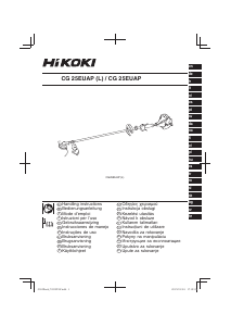 Návod Hikoki CG 25EUAP (L) Strunová kosačka