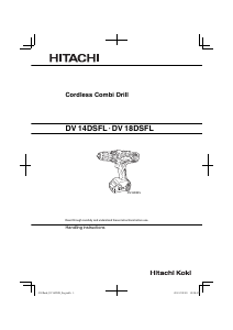 Manual Hitachi DV 14DSFL Drill-Driver