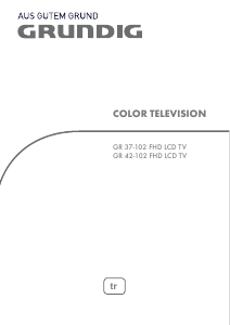 Handleiding Grundig GR 37-102 FHD LCD televisie