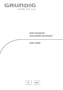 Kullanım kılavuzu Grundig GDP 5000 DVD oynatıcısı