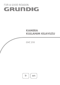 Kullanım kılavuzu Grundig GVC 210 Kaydedici kamera