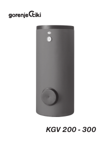 Priročnik Gorenje KGV200 Grelnik vode