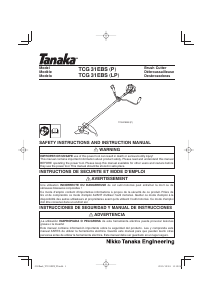 Manual de uso Tanaka TCG 31EBS (P) Desbrozador