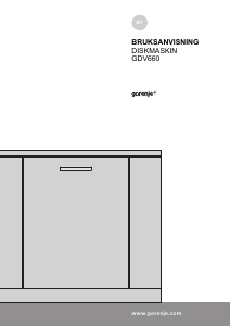 Bruksanvisning Gorenje GDV660 Diskmaskin