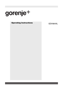 Handleiding Gorenje GDV664X Vaatwasser