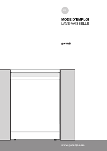 Mode d’emploi Gorenje GS66260X Lave-vaisselle