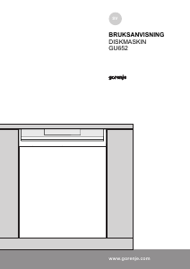 Bruksanvisning Gorenje GU652W Diskmaskin