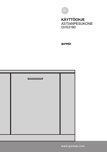 Käyttöohje Gorenje GV63060 Astianpesukone