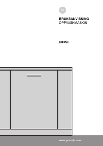 Bruksanvisning Gorenje GV65160 Oppvaskmaskin