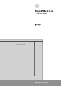 Bruksanvisning Gorenje GV65160 Diskmaskin