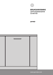 Bruksanvisning Gorenje GV66160 Oppvaskmaskin