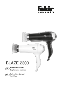 Handleiding Fakir Blaze 2300 Haardroger