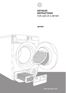 Handleiding Gorenje DE7B Wasdroger