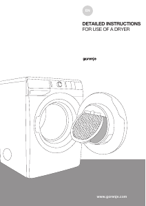 Handleiding Gorenje DP7C Wasdroger