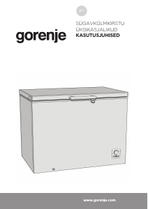 Kasutusjuhend Gorenje FH301CW Sügavkülmik